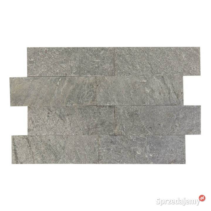 Płytki Kwarcyt Silver Grey naturalny 10x30x0813 Płytki i fugi Gdynia