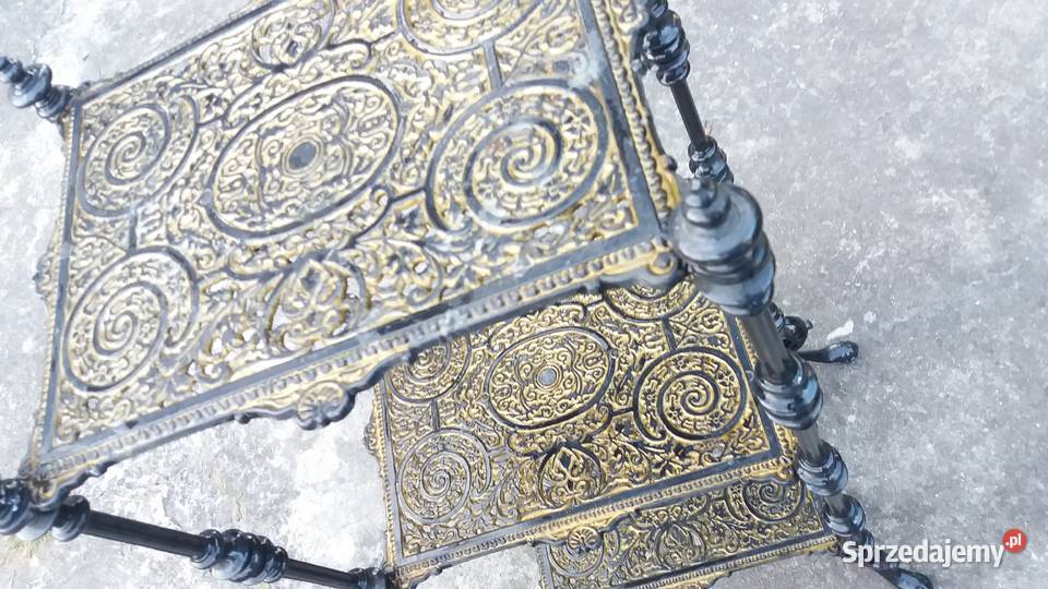 Kwietnik Ażurowy Metalowy stolik Płońsk