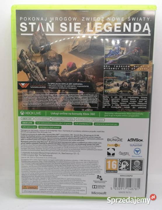 Gra Destiny Xbox 360 Xbox360 Gry na konsole warmińsko-mazurskie
