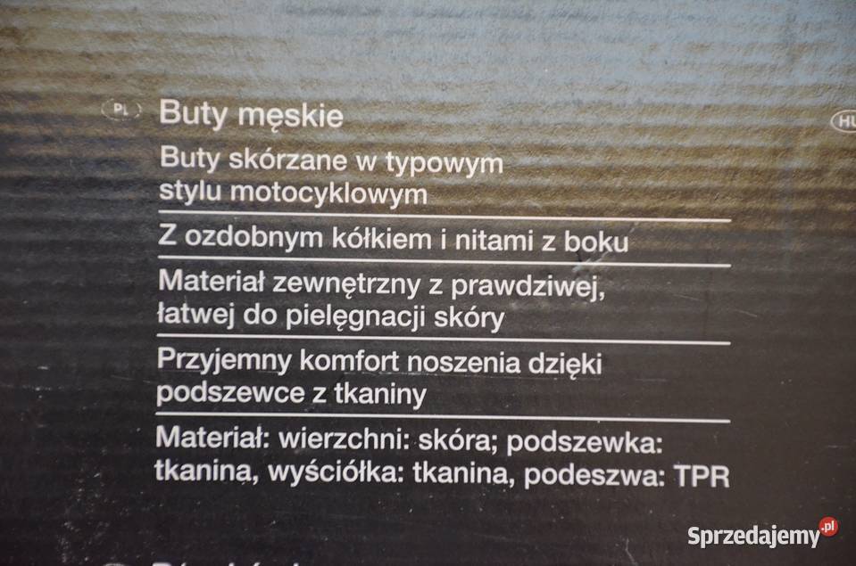Buty motocyklowe chopper cruiser nie noszone wielkopolskie Środa Wielkopolska sprzedam