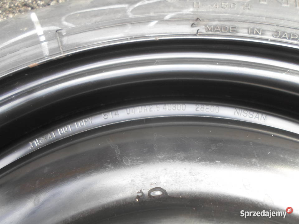 Koło dojazdowe Nissan 15 4x1143 4J T13580R15