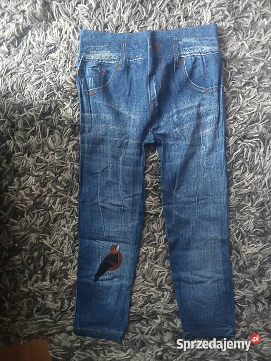 Legginsy imitacja jeansu z dziurami Chrzanów sprzedam