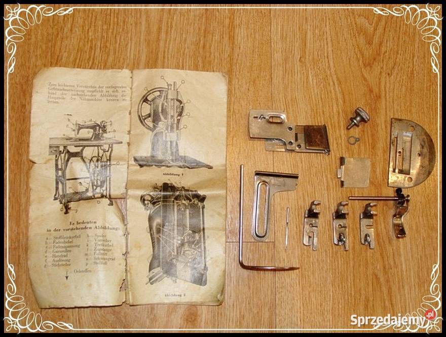 Zabytek Stara maszyna do szycia Anker z