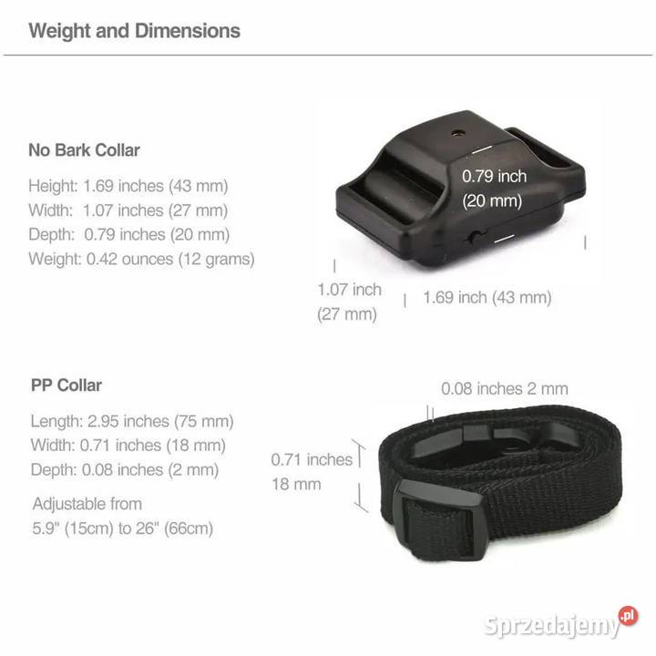 Mini Nowa Szczeka Obroża Dźwięk Wibracj bez Dla psów Warszawa