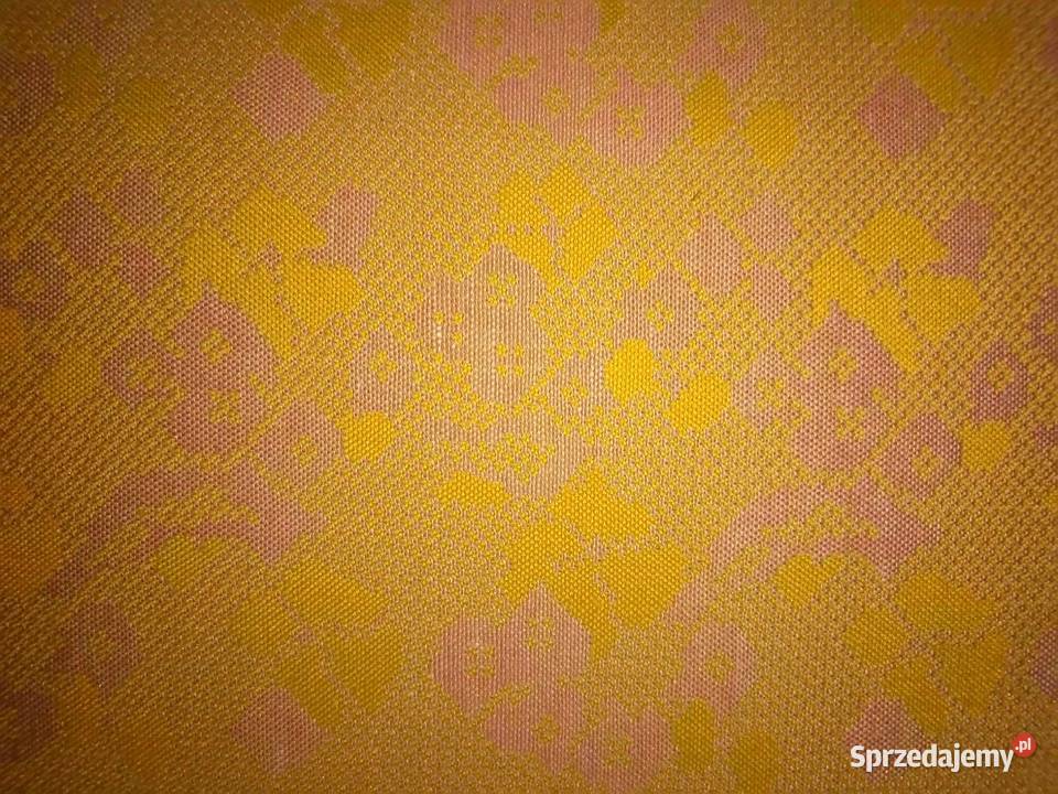 Fotel na kółkach fotele PRL materiałowy wzór 77cm Łódź