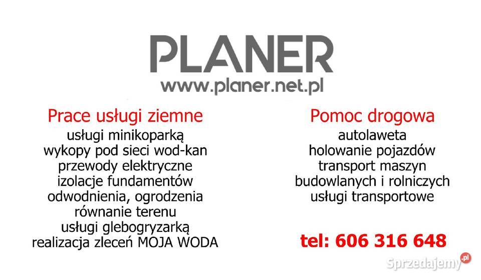 PLANER Pomoc drogowa autolaweta holowanie laweta podkarpackie Dębica