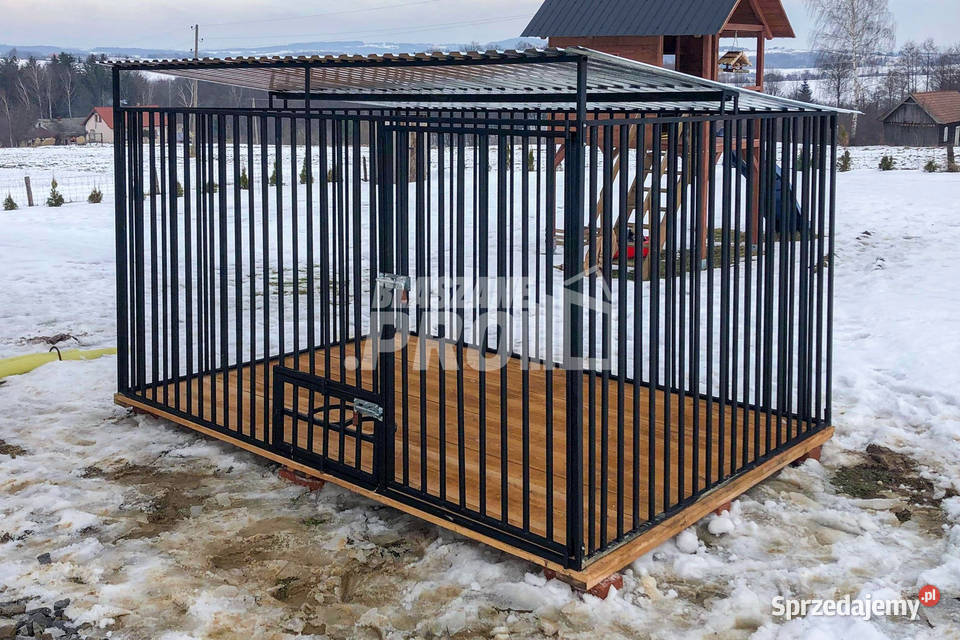 Kojec Psów 3x2m Drewniana podłoga Uchwyt na śląskie sprzedam