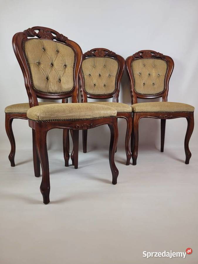 Komplet krzeseł barokowych 4 sztuki 49cm Białogard
