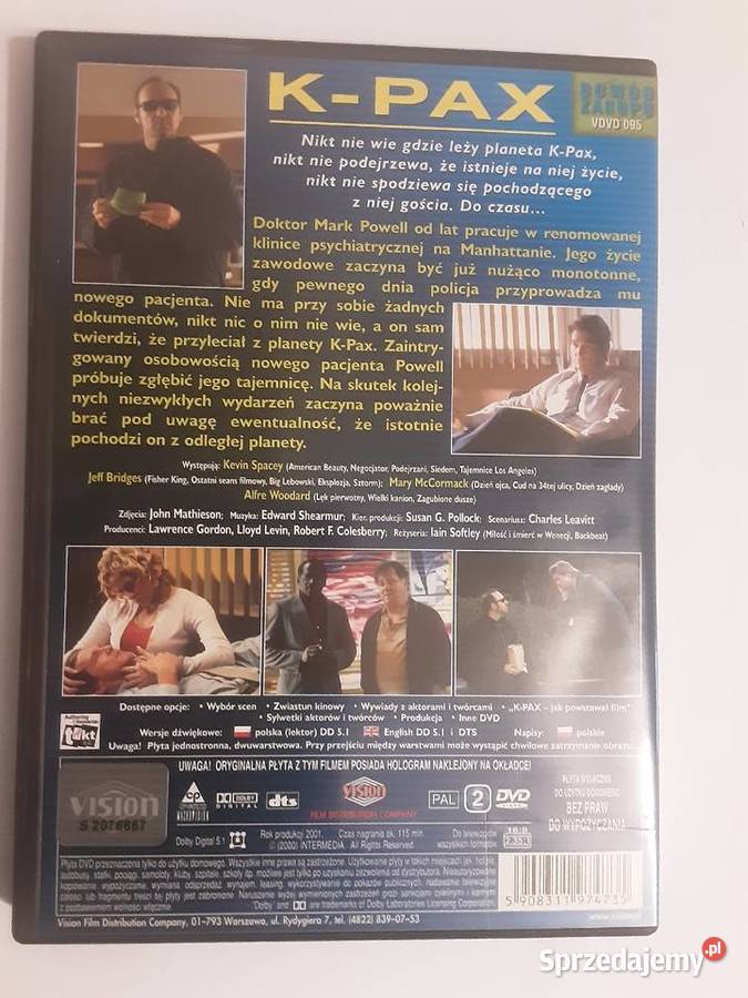 FILM DVD K PAX DVD Szczecinek