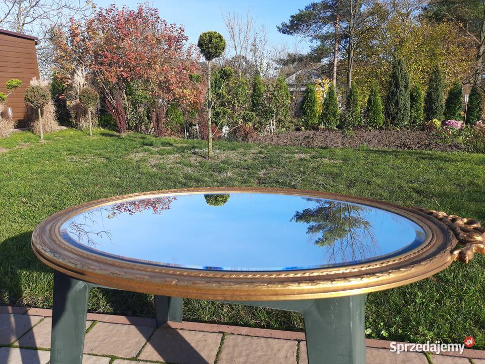 owalne lustro z kokardką Made in Belgium Mielnica Duża