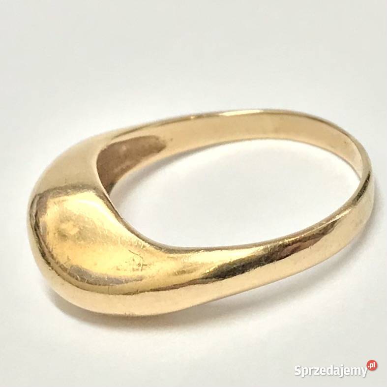 Złoty SYGNET damski z różowego ZŁOTA 585 14K Warszawa