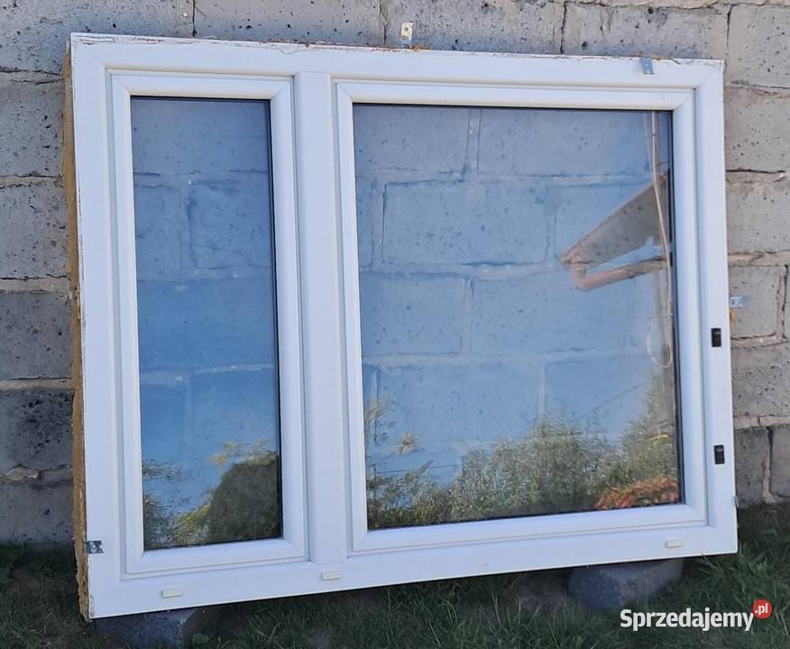 Okno PCV z demontażu 146x113 Białe Asymetryczne Rzeszów