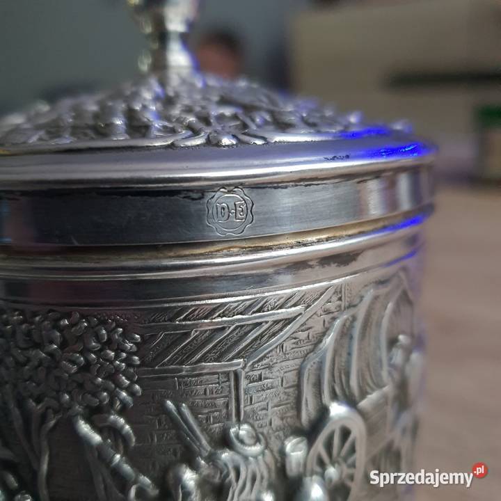 Douwe Egberts pojemnik posrebrzany Nowa Sól