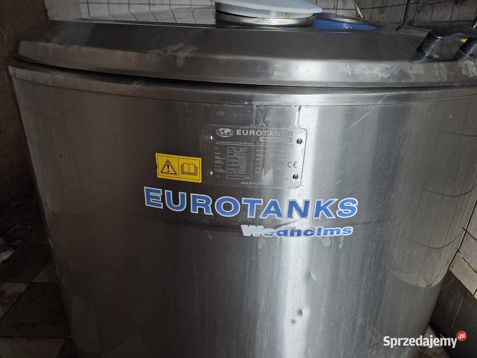 Zbiornik na mleko 1000l z odzyskiem ciepla 80l Przasnysz sprzedam