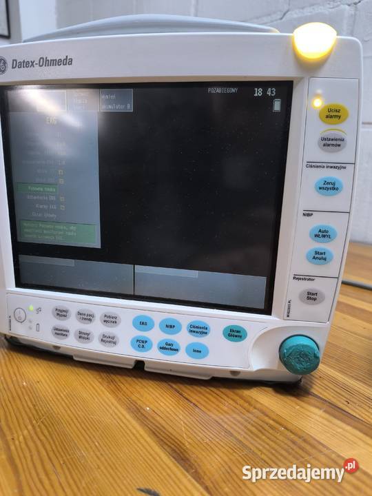 Kardiomonitor GE DatexOhmeda FFM00 Sprzęt medyczny Jabłonna