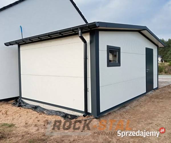 Garaż ocieplany z płyty warstwowej blaszak wiata śląskie Bytom