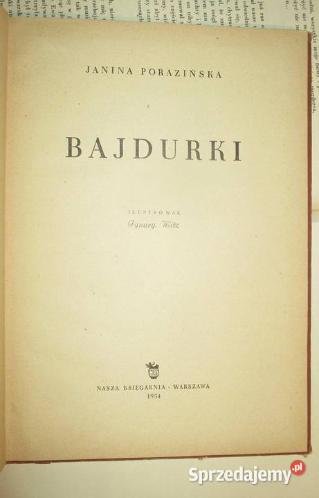 Bajdurki Porazińska bajki wiersze Łódź