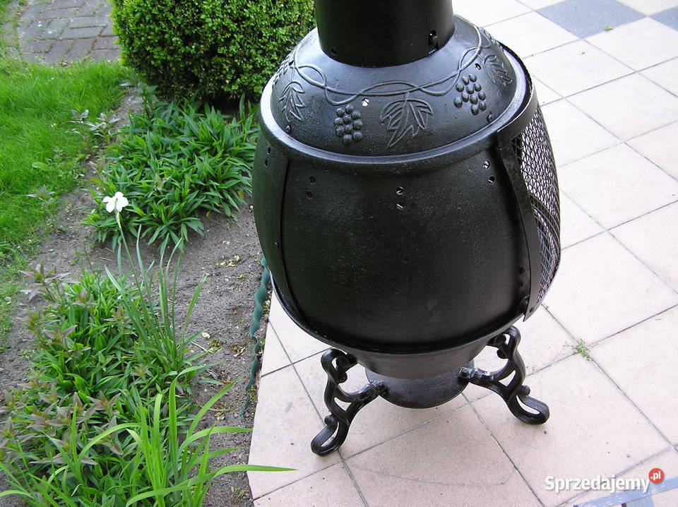 GRILL ŻELIWNY z kominem Łobez