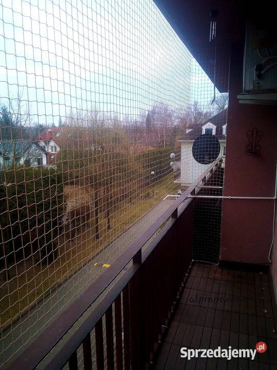 Siatka na balkon kota z montażem bez wiercenia mazowieckie Warszawa