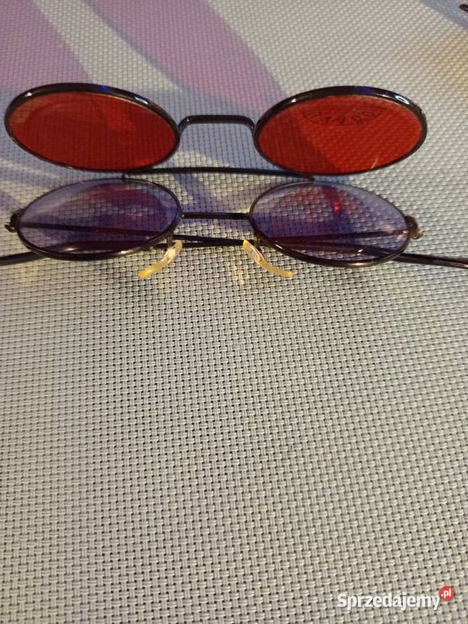 Okrągłe OKULARY PRZECIWSŁONECZNE Lenonki UV400 z Okulary Warszawa