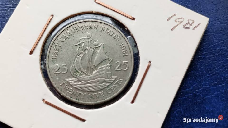 Stare monety 25 cent 1981 Karaiby podkarpackie Lesko