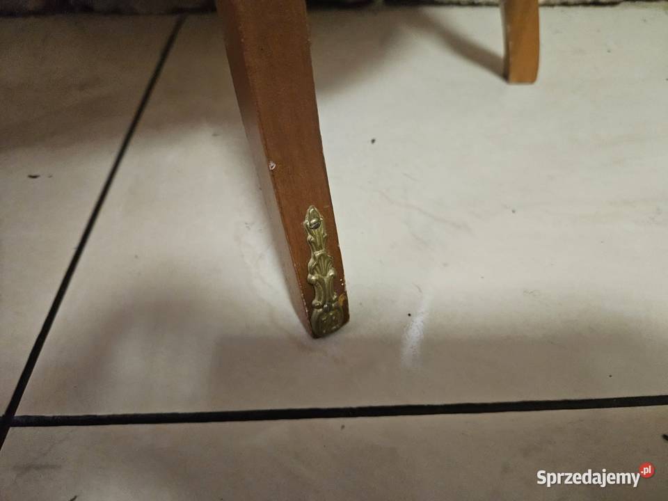 Półokrągła drewniana konsola stolik 4 nóżki Dom i Ogród Pszczyna sprzedam