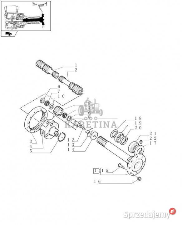 Holland T6010 T6090 T6070 Półoś 31200mm 5170963 Jastrzębniki sprzedam