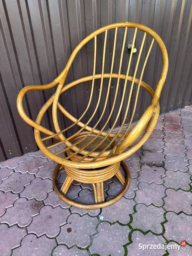 Fotel rattanowy wiklinowy krzesło fotelik z Garwolin