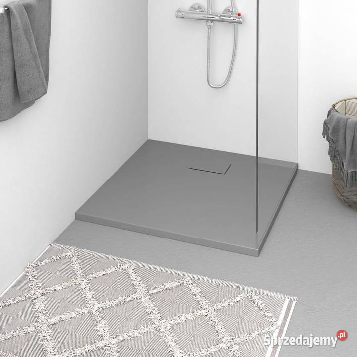 vidaXL Brodzik prysznicowy SMC szary 90 x 90 mazowieckie Warszawa