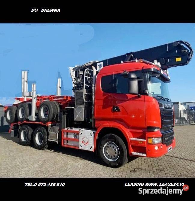 wozek ciagnik 6x4 Do dlugiego Drewna dzwig do drzewa