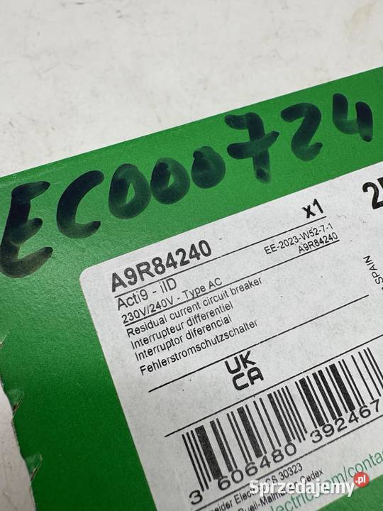 Schneider Electric A9R84240 Wyłącznik różnicowy Warszawa sprzedam