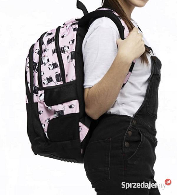 STRIGHT NOWY różowy plecak szkolny PIESKI Artykuły szkolne świętokrzyskie sprzedam