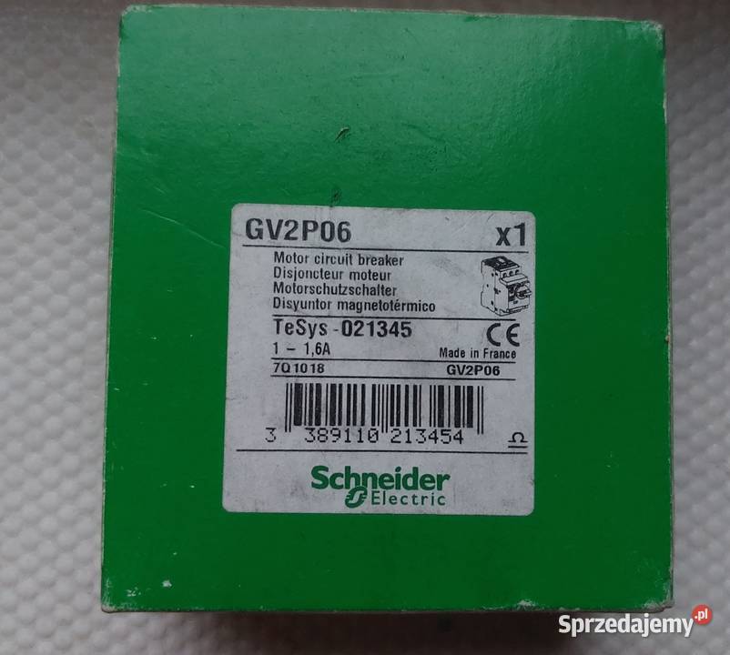SCHNEIDER ELECTRIC GV2P06 Wyłącznik silnikowy