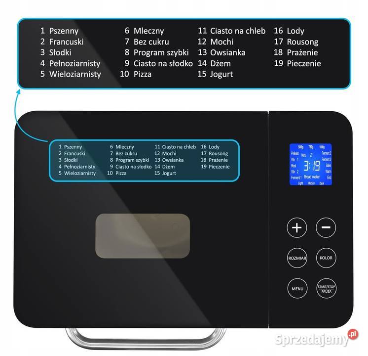 Automat do chleba Yoer Baker BM01S Rzeczyca