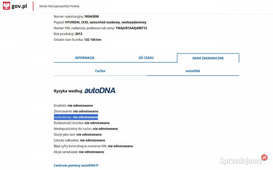 Hyundai ix35 Benzyna Zarejestrowany Ubezpieczony tempomat