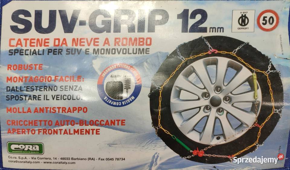 ŁAŃCUCHY ŚNIEGOWE 1 PARA CORA SUVGRIP 142219 15