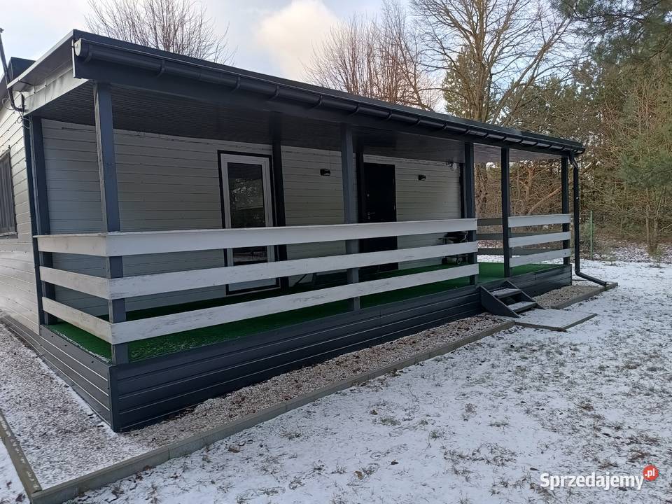 Domek całoroczny letniskowy z tarasem do Domki drewniane Wołoskowola