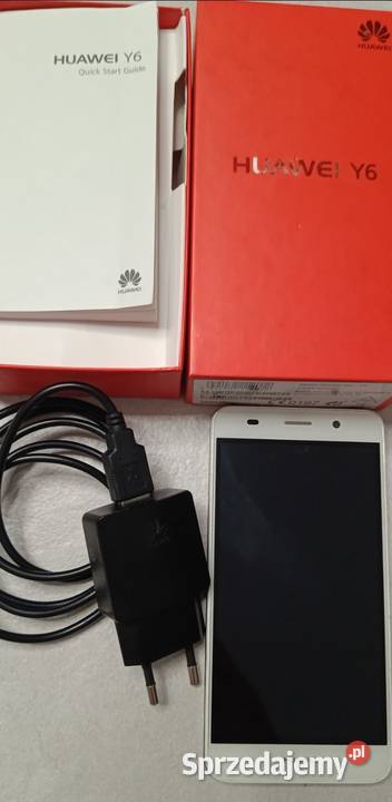Huawei Y6 SCLL01 używany biały telefon Ełk
