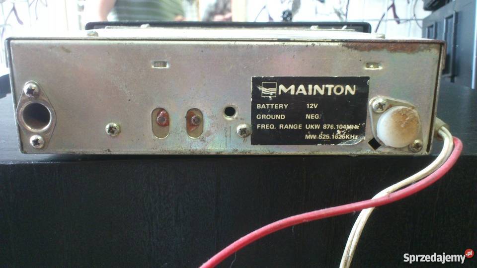 Zabytkowe radio Mainton Opole