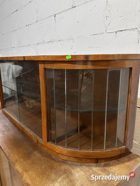 Kredens witryna Art Deco przedwojenna komoda z Wrocław