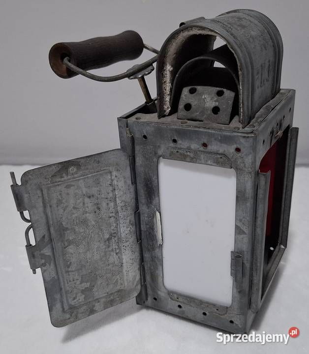 Lampa kolejowa PKP 13x10x21 987g Kolekcje hobby śląskie