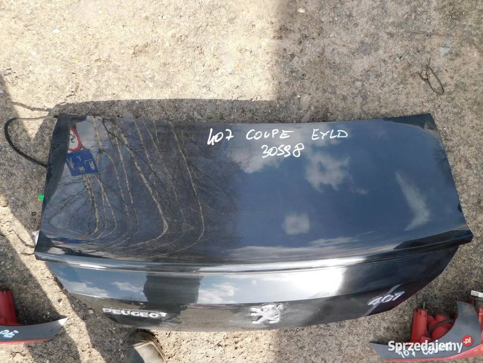 peugeot 407 coupe klapa kolor EXLD 30598 WYSYŁKA osobowe Żory