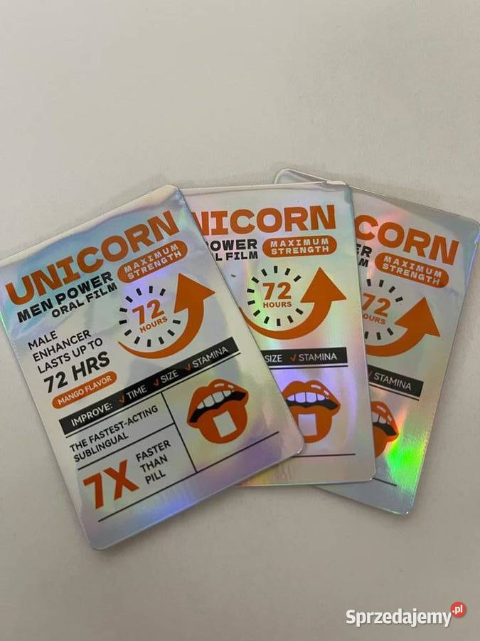 Unicocorn men power oral film ziołowe naturalne Mikołów sprzedam