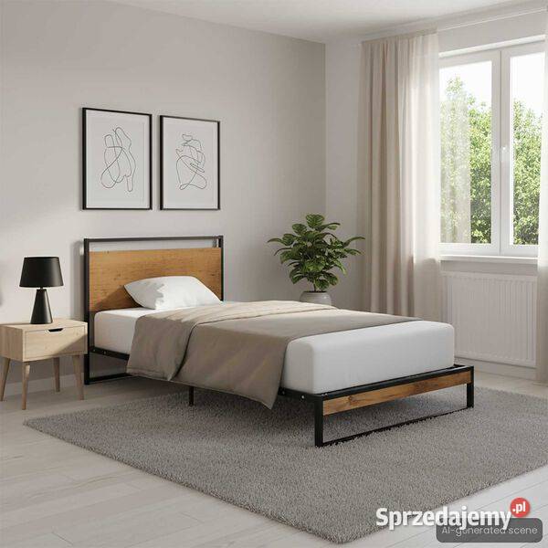 vidaXL Rama łóżka metalowa 100 x 200 SKU324863 Warszawa