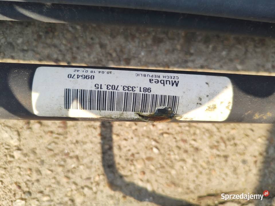 Wózek sanki tył Porsche 982 718 Cayman Boxster Zielęcice