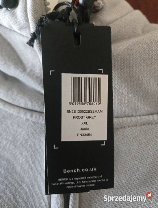 Bluza Bench męska szara stan nowy rozmiar XXL Rozmiar XXL Czaplinek