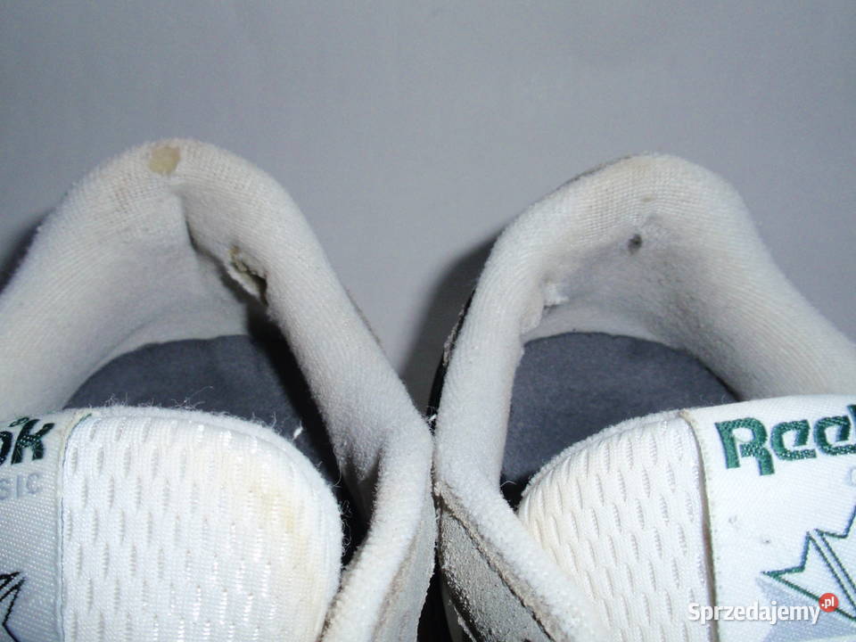 Buty Reebok classic Leather biało szare EUR 405 sprzedam