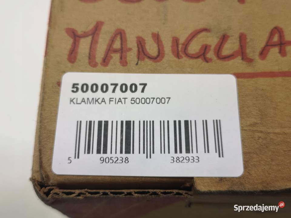 KLAMKA ZEW DRZWI TYŁ FIAT UNO 1995 NOWA osobowe