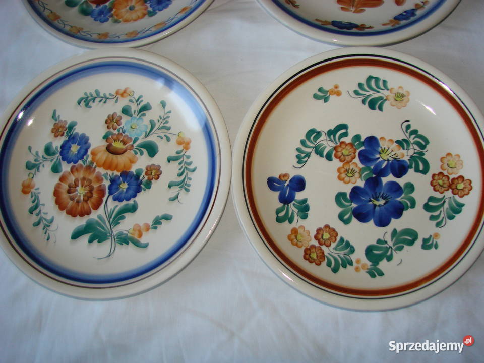 Włocławek fajansowy talerz PRL Pruszcz Gdański