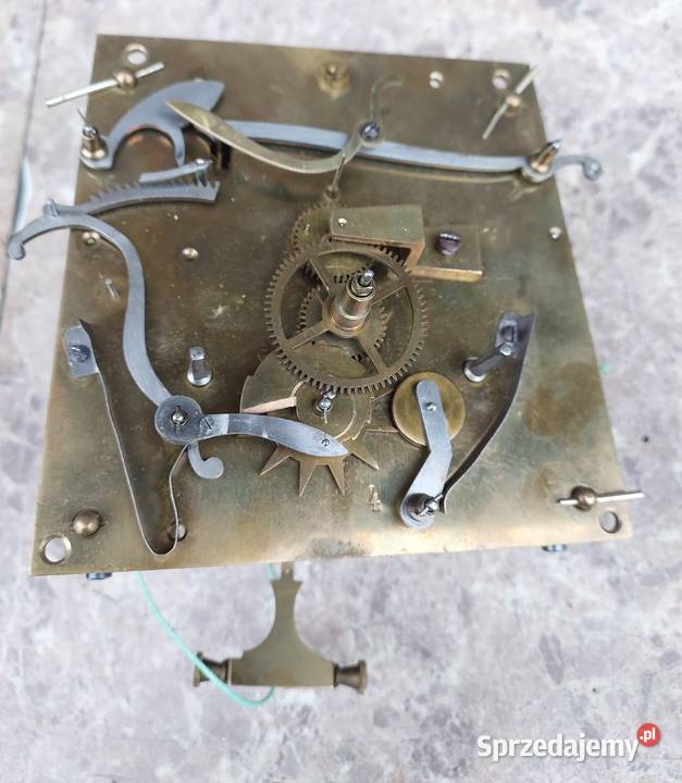 721 Mechanizm starego zegara linkowego żyłkowego Tczew